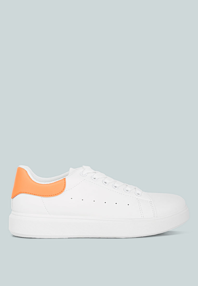 Enora Comfortable Lace Up Sneakers by London Rag