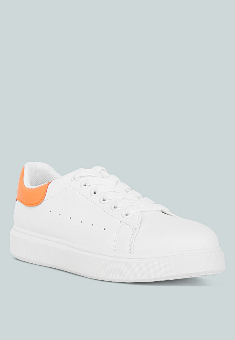 Enora Comfortable Lace Up Sneakers by London Rag