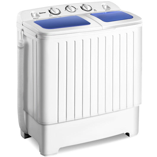 20 lbs Compact Twin Tub Washing Machine for Home Use