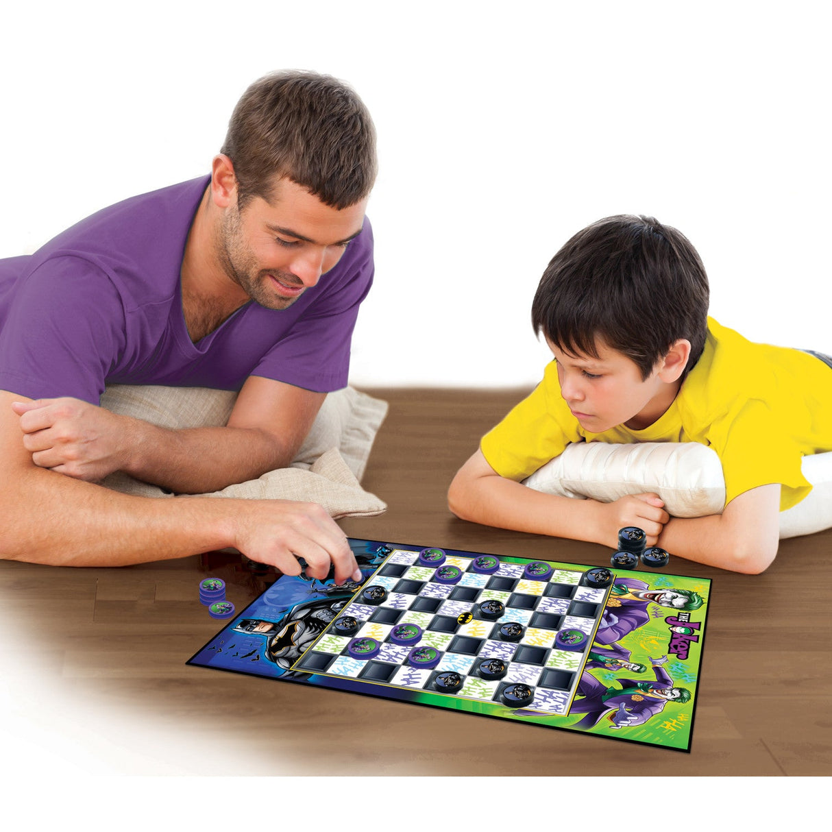 Batman vs The Joker Checkers Board Game by MasterPieces Puzzle Company INC