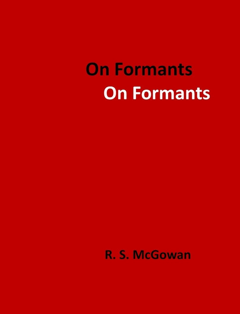 On Formants - Paperback by Books by splitShops