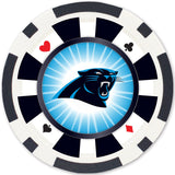 Carolina Panthers 100 Piece Poker Chips by MasterPieces Puzzle Company INC