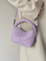 Cute Solid Color Woven Bags Handbags by migunica