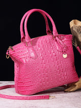 Alligator Print Pleated Split-Joint Bags Handbags by migunica