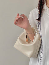 Chains Zipper Pearl Handle The Dumpling Bags by migunica