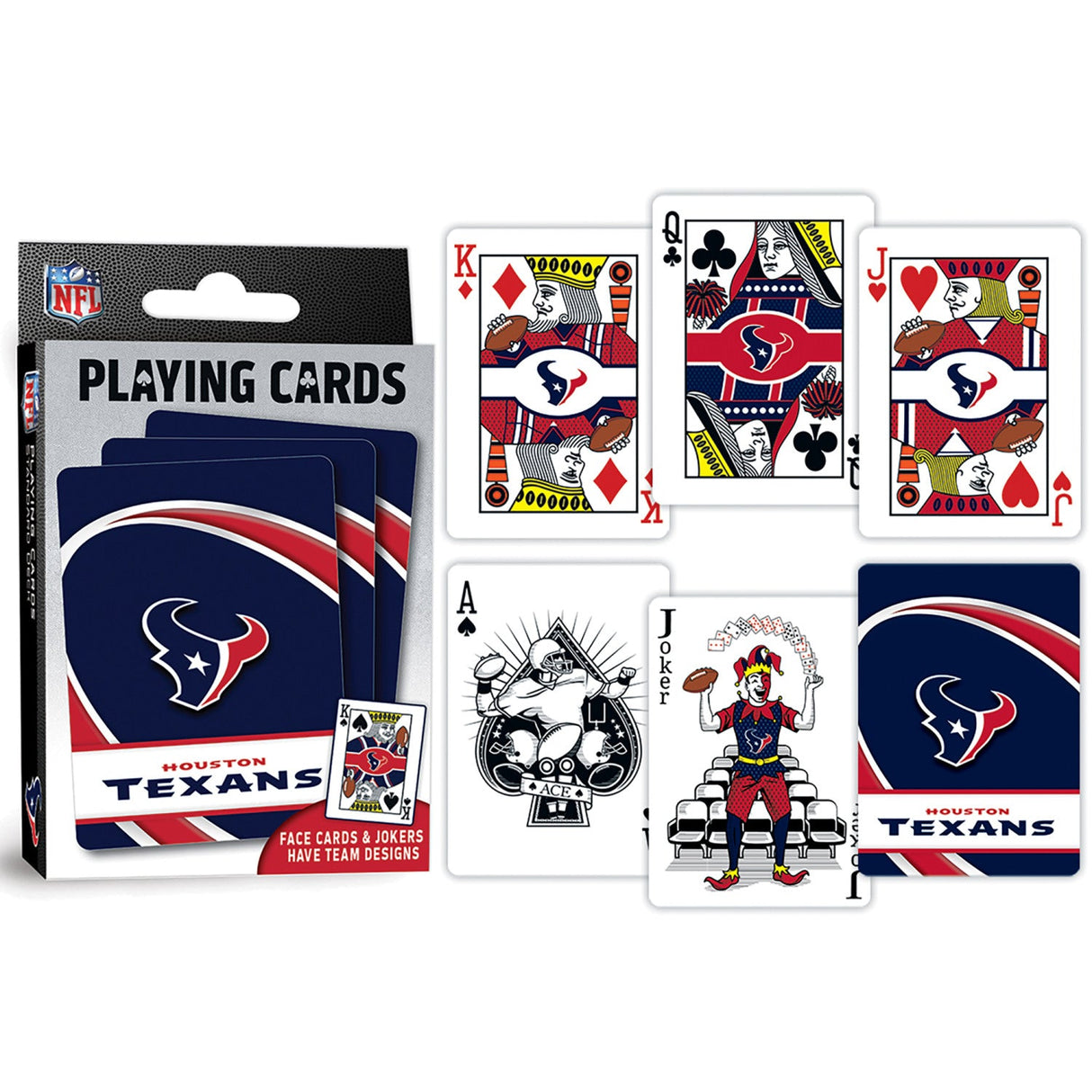 Houston Texans Playing Cards - 54 Card Deck by MasterPieces Puzzle Company INC