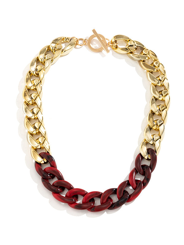 Contrast Color Necklaces Accessories by migunica