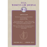 UCLA Women's law Journal (Volume 20.1) Spring 2013