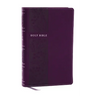 NKJV Personal Size Large Print Bible with 43,000 Cross References, Purple Leathersoft, Red Letter, Comfort Print