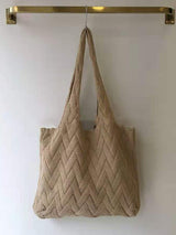 Casual Weave Solid Color Bags Accessories by migunica