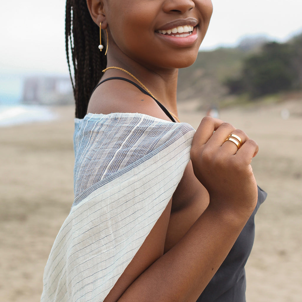 Geo Stripe Bombshell Ring by SLATE + SALT