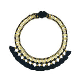 Temple Tassel Collar Necklace by SLATE + SALT