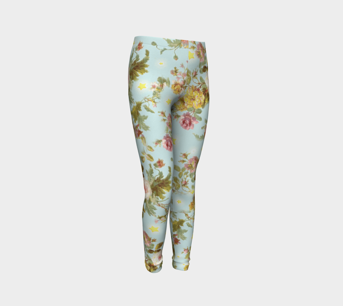 Baroque N stars , Eco friendly Leggings by Stardust