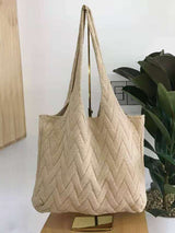 Casual Weave Solid Color Bags Accessories by migunica