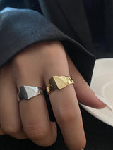 Irregularity Geometric Rings Accessories by migunica