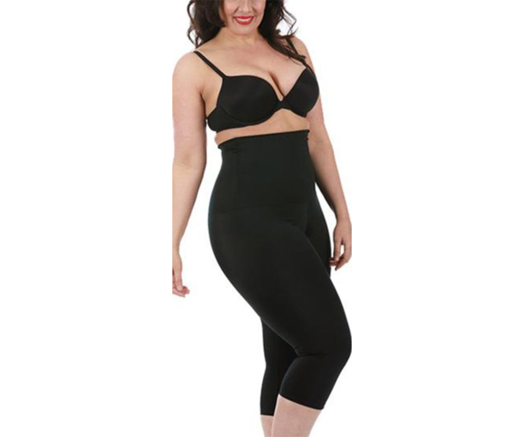 InstantFigure Curvy Hi-Waist Double Control Capri Leggings WPL017C by InstantFigure INC