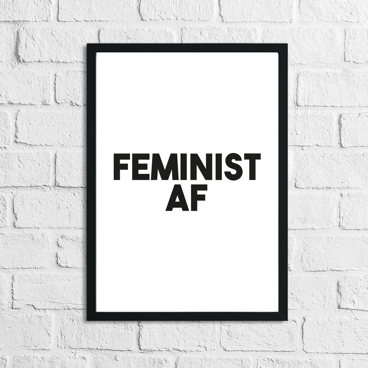 Feminist AF Inspirational Wall Home Decor Quote Print by WinsterCreations™ Official Store