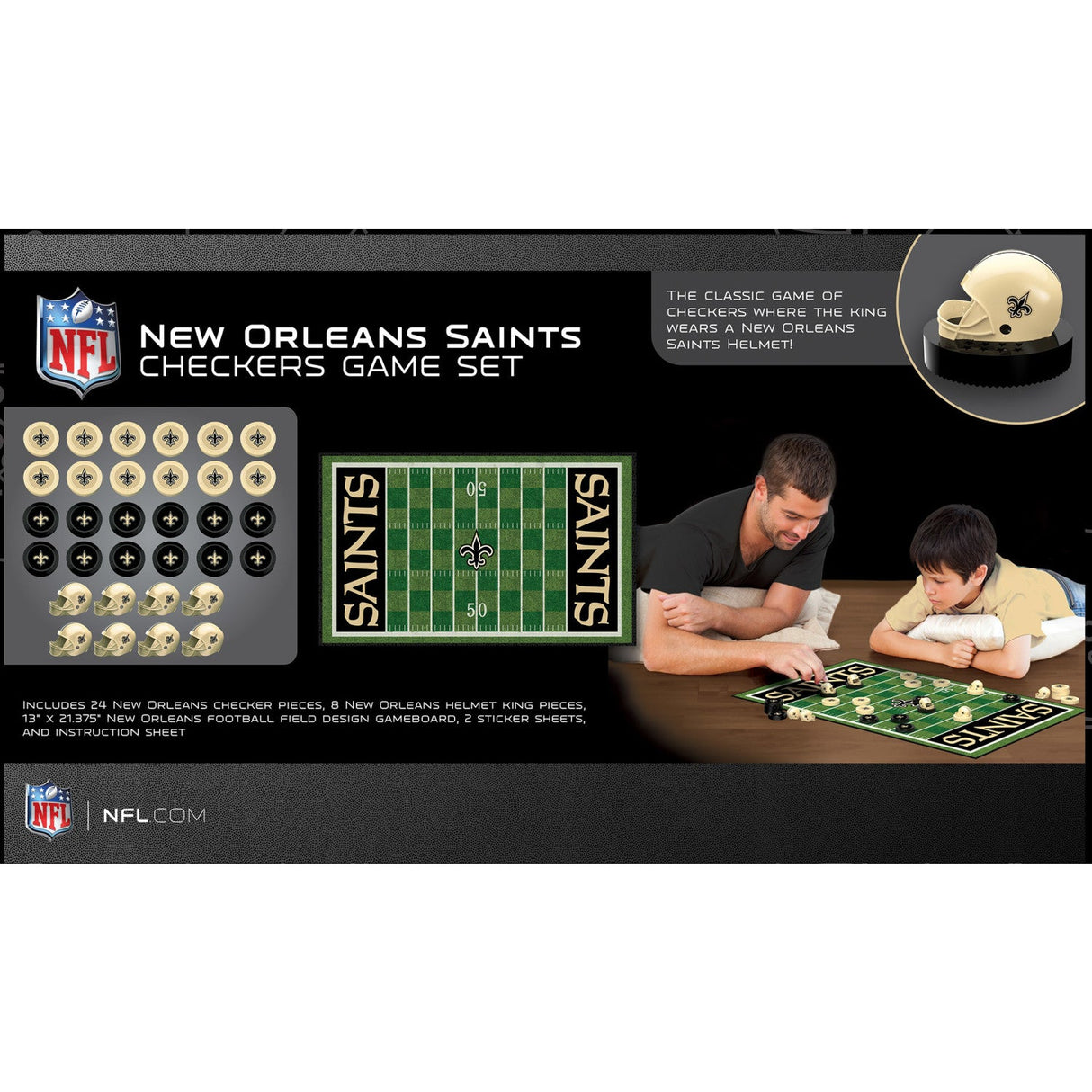 New Orleans Saints Checkers Board Game by MasterPieces Puzzle Company INC