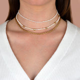 Tiny Pearl Choker by By Adina Eden