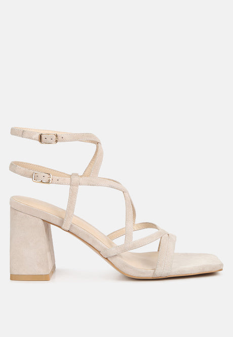 fiorella strappy block heel sandals by London Rag