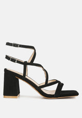 fiorella strappy block heel sandals by London Rag