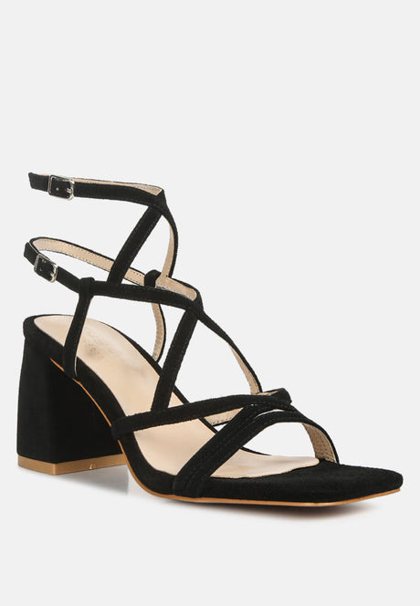 fiorella strappy block heel sandals by London Rag