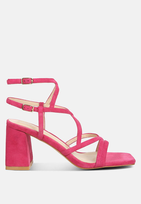 fiorella strappy block heel sandals by London Rag