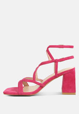 fiorella strappy block heel sandals by London Rag