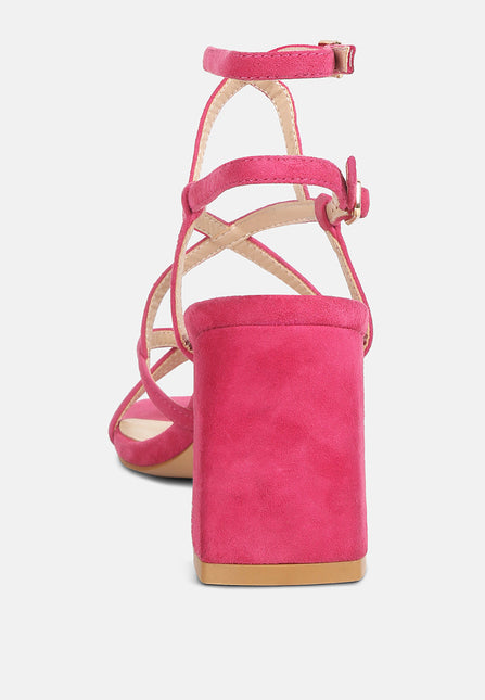 fiorella strappy block heel sandals by London Rag
