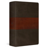 ESV Large Print Personal Size Bible, Red Letter (Trutone, Forest/Tan, Trail Design)