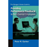 Manager's Pocket Guide to Providing Performance Feedback to Non-Exempt Employees