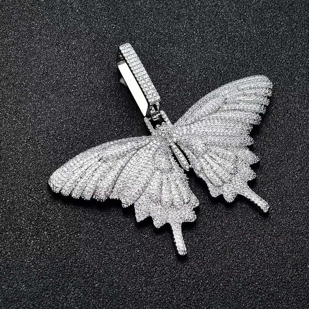 Fully Iced Out Diamond Big Butterfly Pendant by Bling Proud | Urban Jewelry Online Store