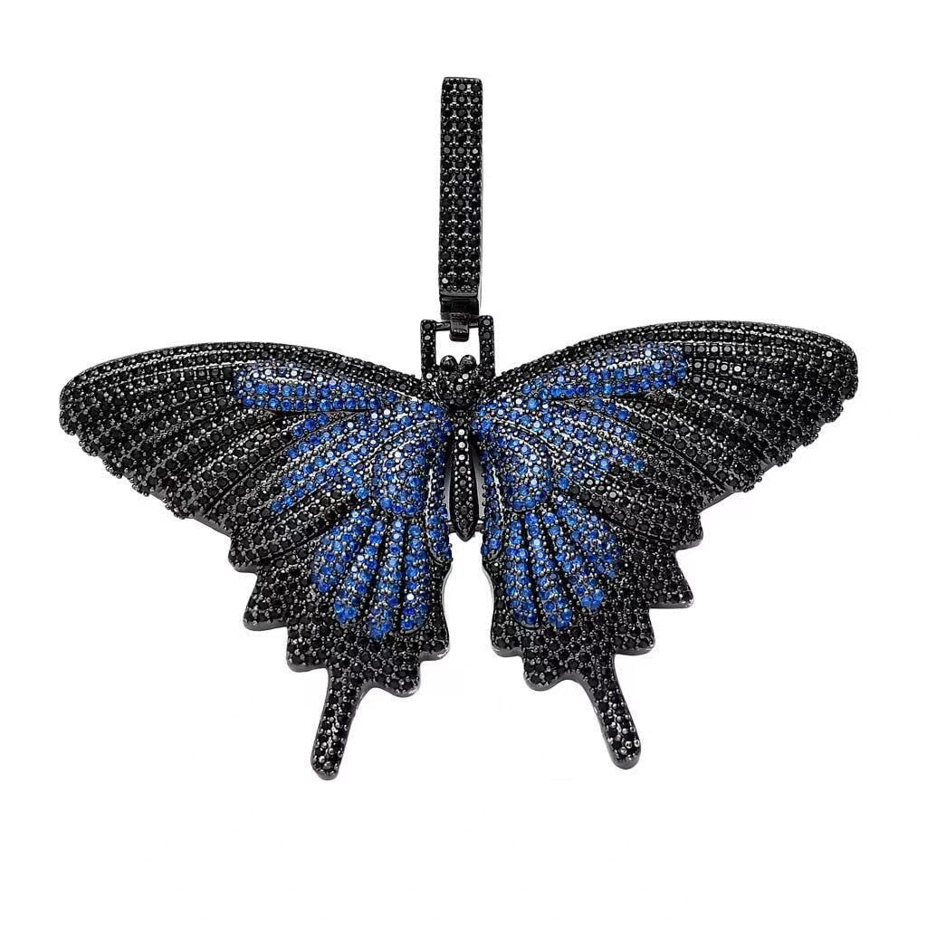 Fully Iced Out Diamond Big Butterfly Pendant by Bling Proud | Urban Jewelry Online Store