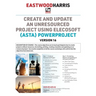 Create and Update an Unresourced Project using Elecosoft (Asta) Powerproject Version 16: 2-day training course handout and student workshops