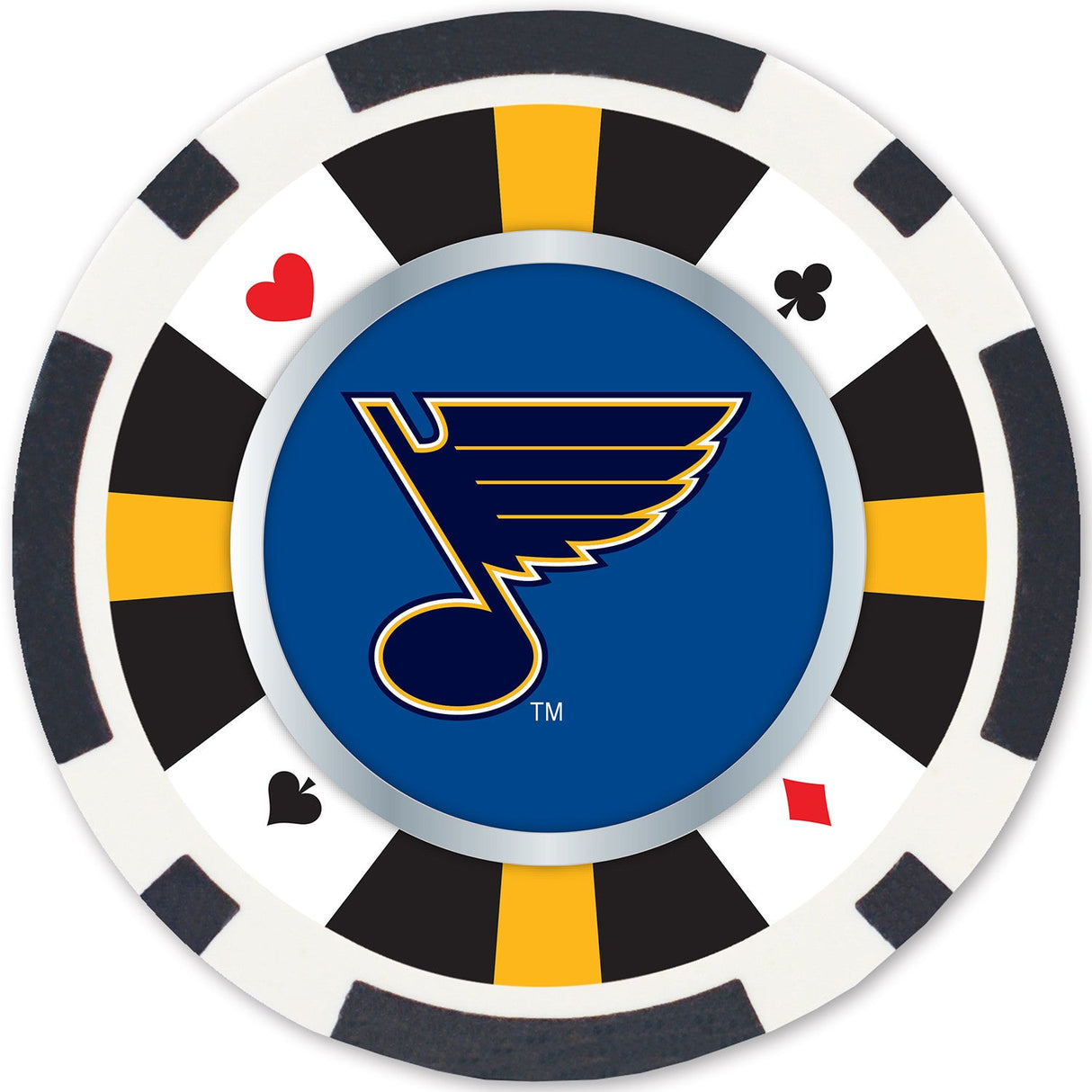 St. Louis Blues 100 Piece Poker Chips by MasterPieces Puzzle Company INC