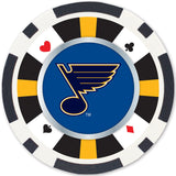 St. Louis Blues 100 Piece Poker Chips by MasterPieces Puzzle Company INC