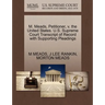 M. Meads, Petitioner, V. the United States. U.S. Supreme Court Transcript of Record with Supporting Pleadings