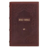 KJV Bible Giant Print Standard-Size (Full-Grain Leather, Dark Brown)