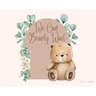 Bear Baby Shower hardback Guest Book (landscape)