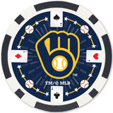 Milwaukee Brewers 100 Piece Poker Chips by MasterPieces Puzzle Company INC