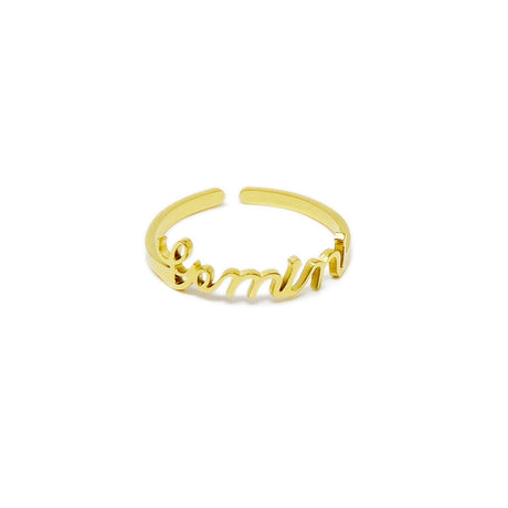 Scripted Zodiac Ring by Ellisonyoung.com