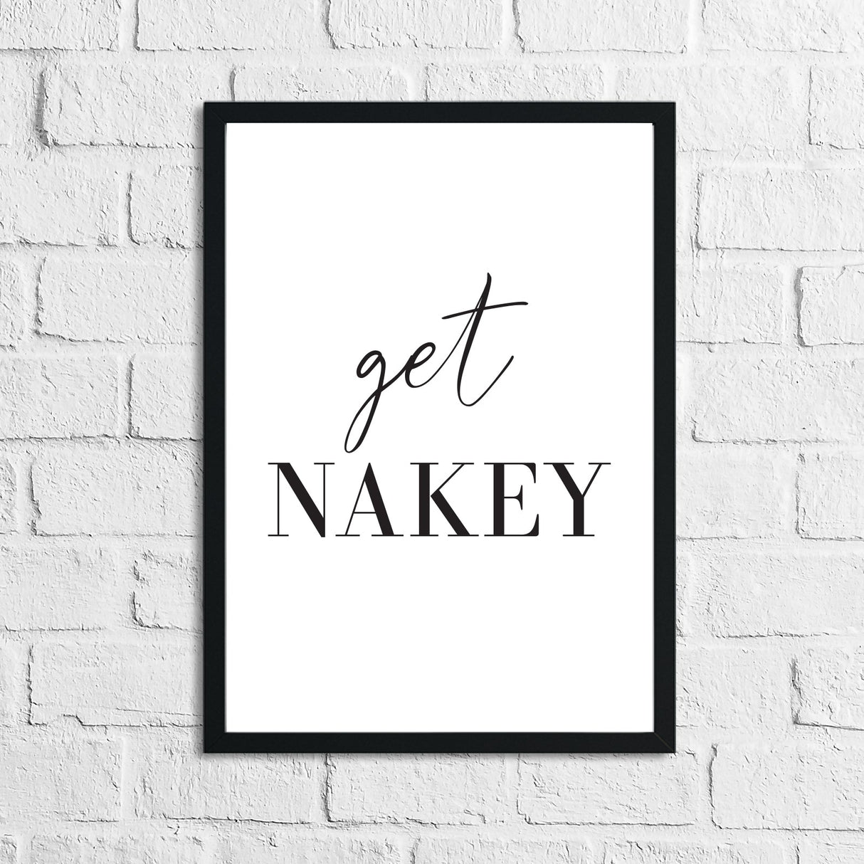 Get Nakey Bathroom Wall Decor Print by WinsterCreations™ Official Store