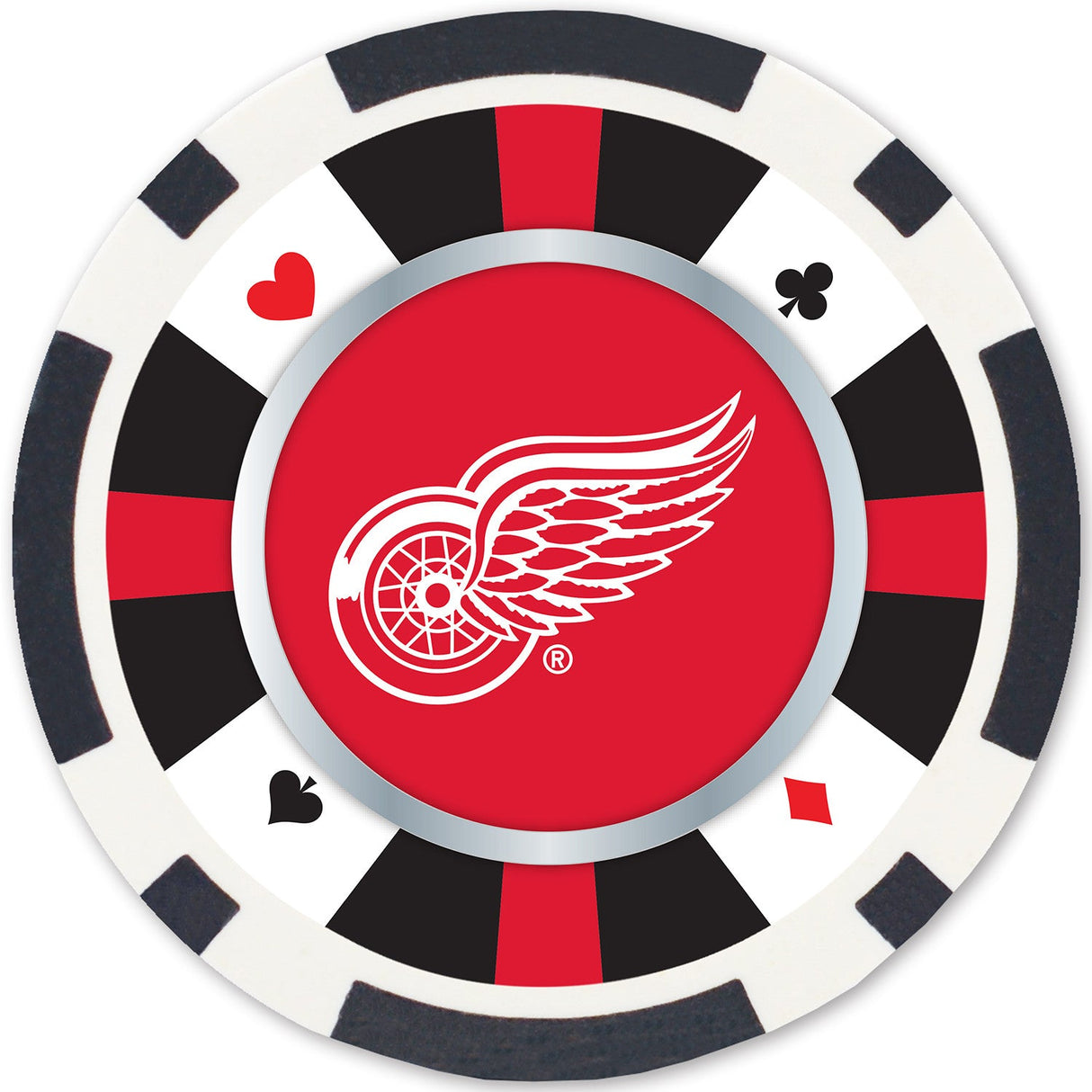 Detroit Red Wings 100 Piece Poker Chips by MasterPieces Puzzle Company INC