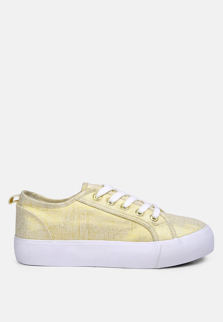 Glam Doll Casual Flatform Sneakers by London Rag