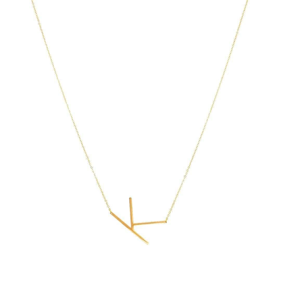 Gold Initial Necklaces by Jonesy Wood