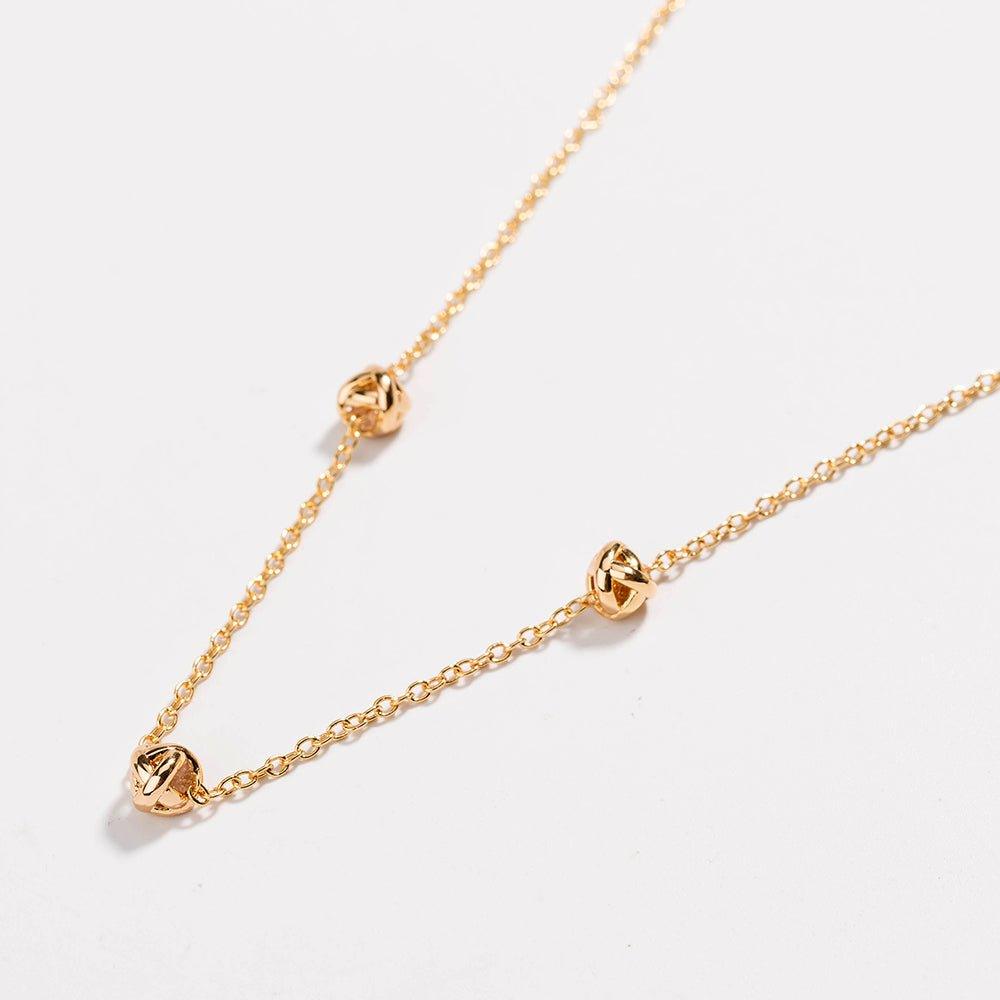 Gold Love Knot Necklace by Hollywood Sensation®