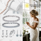 Gold Moon and Star Necklace for Women by Hollywood Sensation®