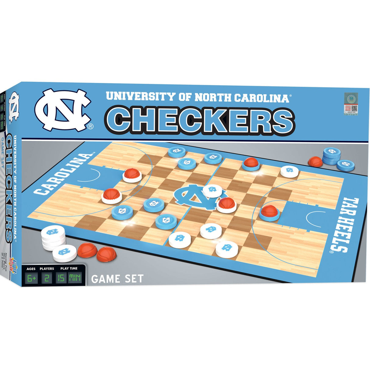 UNC Tar Heels Checkers Board Game by MasterPieces Puzzle Company INC