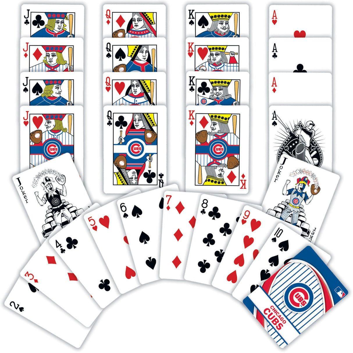 Chicago Cubs Playing Cards - 54 Card Deck by MasterPieces Puzzle Company INC