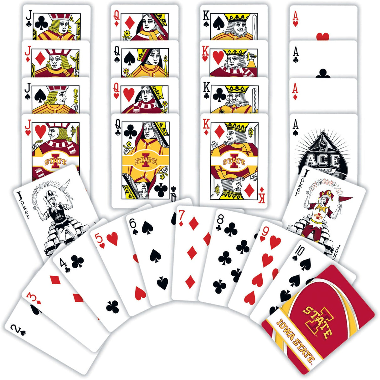 Iowa State Cyclones Playing Cards - 54 Card Deck by MasterPieces Puzzle Company INC